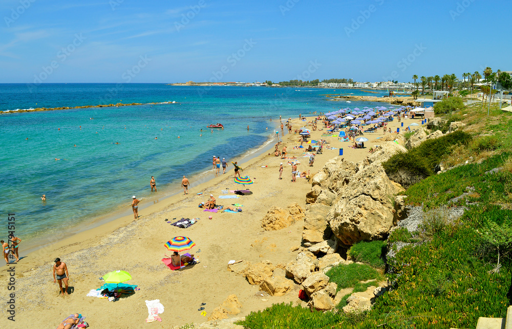 Paphos beach in Cyprus