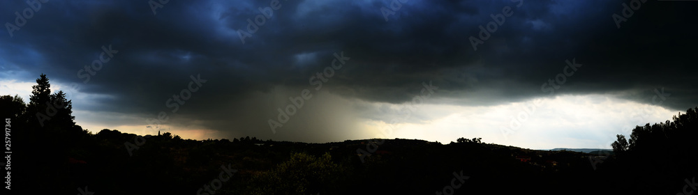 Sky with thunderstorm clouds _ water bomb 