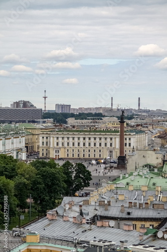 View of the roofs of St. Petersburg