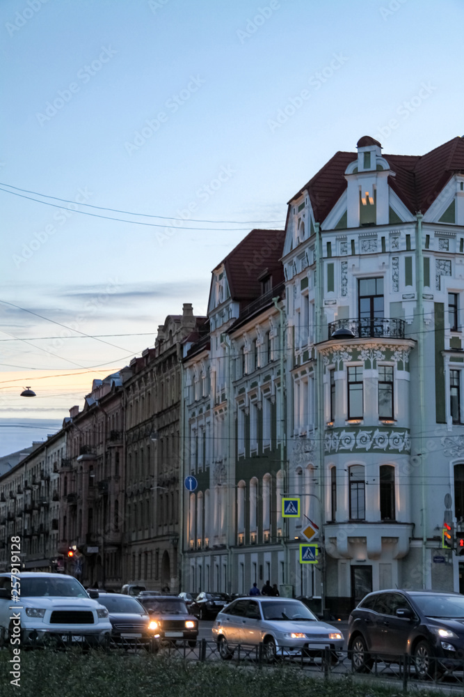 evening streets of the city of St. Petersburg evening streets of the city of St. Petersburg