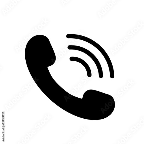 Phone icon vector on white background. Vector illustration