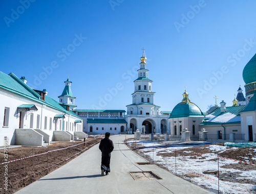 the monk goes to the monastery