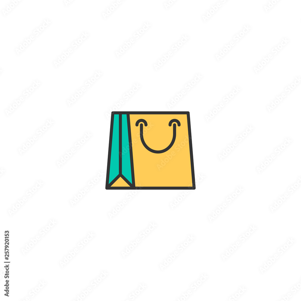 Shopping bag icon design. Shopping icon vector design