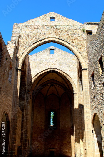 view of the church of Santa Maria allo Spasimo in Palermo, Italy