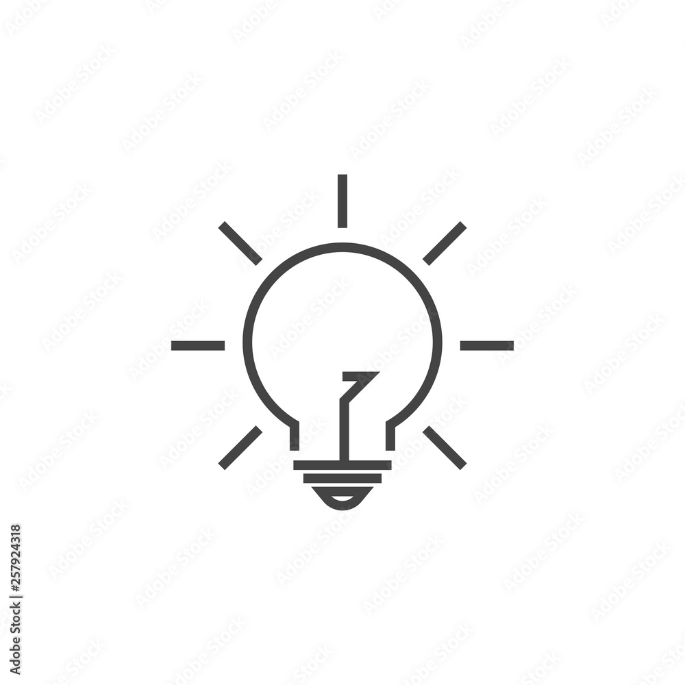 Lightbulb lamp graphic design template vector illustration Lightbulb lamp graphic design template vector illustration