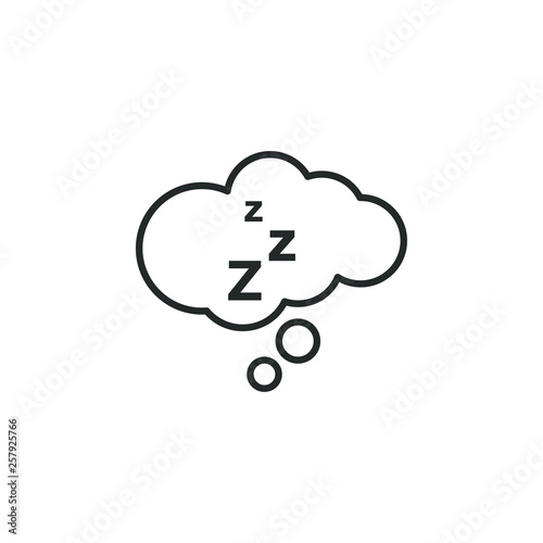 Sleep graphic design template vector illustration