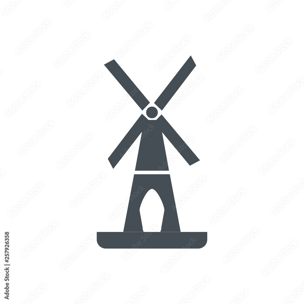 Windmill icon. Farm sign Windmill icon. Farm sign