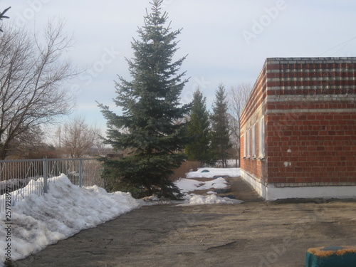 house in winter