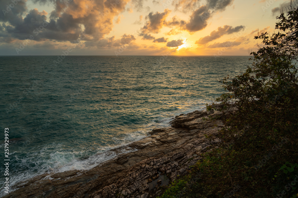 sunrise over the sea