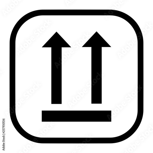 This Side Up Symbol Vector