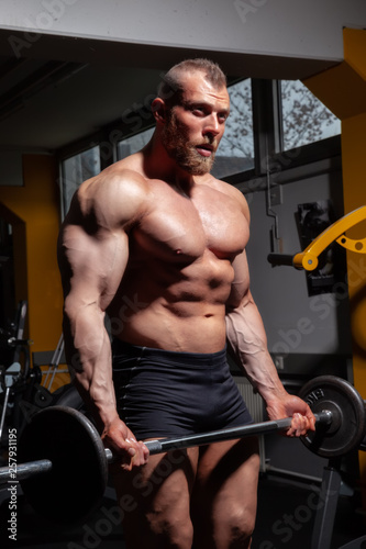 a strong male bodybuilder