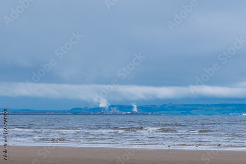 The Vast Expance of San at the Beach Park in Irvine Scotland. photo