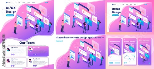 Isometric Process of Creating Application Design