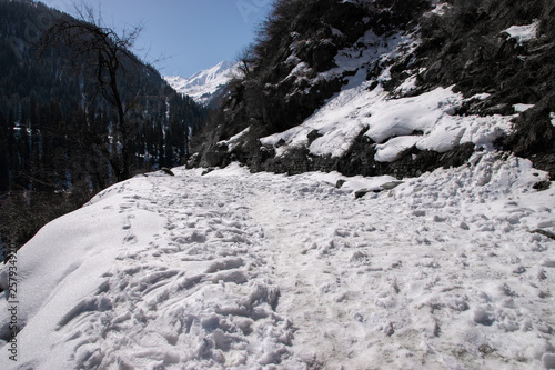 winter in the mountains, tosh, himachal pradesh