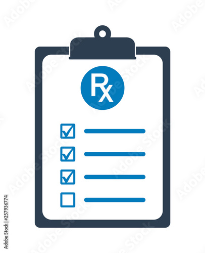 Medical Test Report Icon. Flat style vector EPS.
