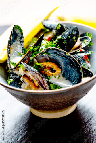 Cooked Blue mussels