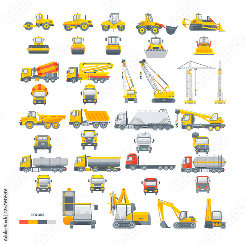 set vector machinery Asphalt machine