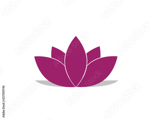 Lotus (flower) icon. Vector