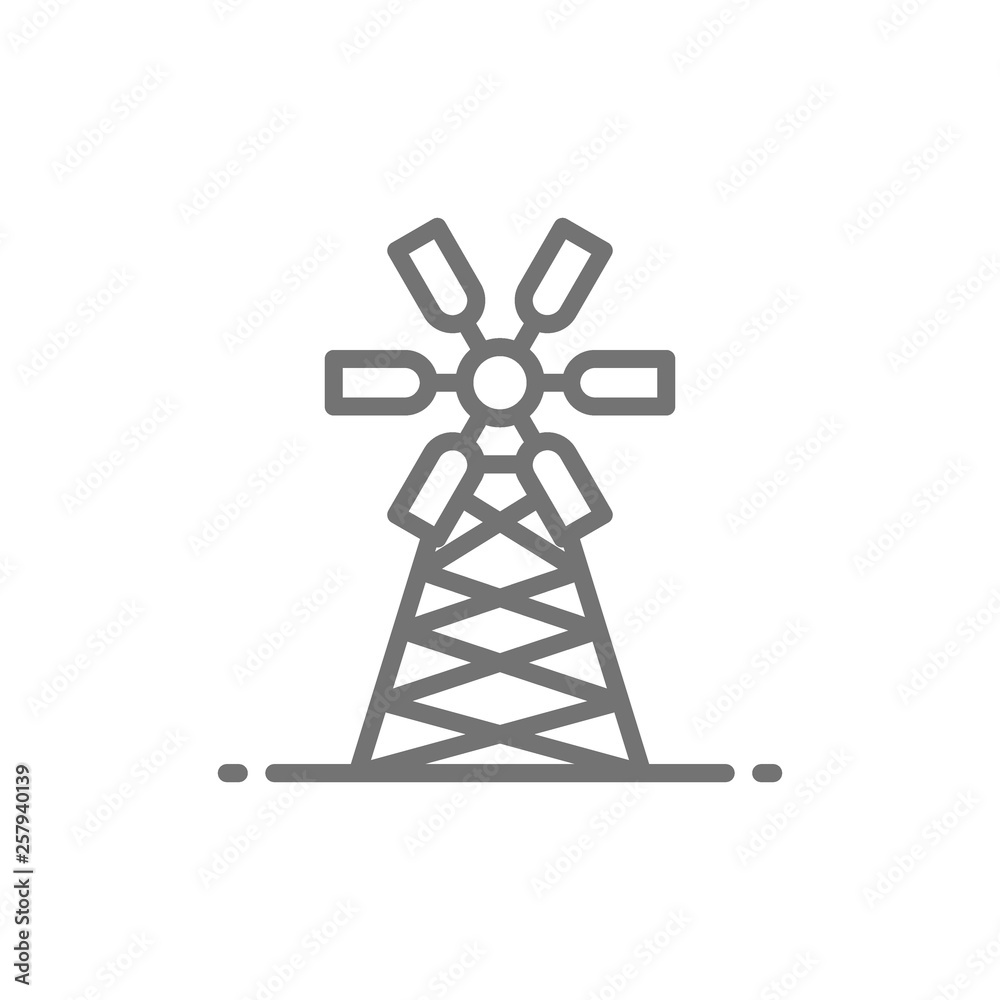 Mill, millwheel, watermill, agriculture, farming line icon. Mill, millwheel, watermill, agriculture, farming line icon.