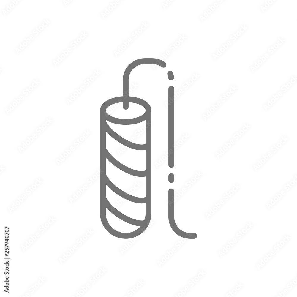 Female tampon, women hygiene line icon. Female tampon, women hygiene line icon.