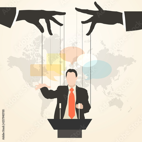 man speaker silhouette stooge