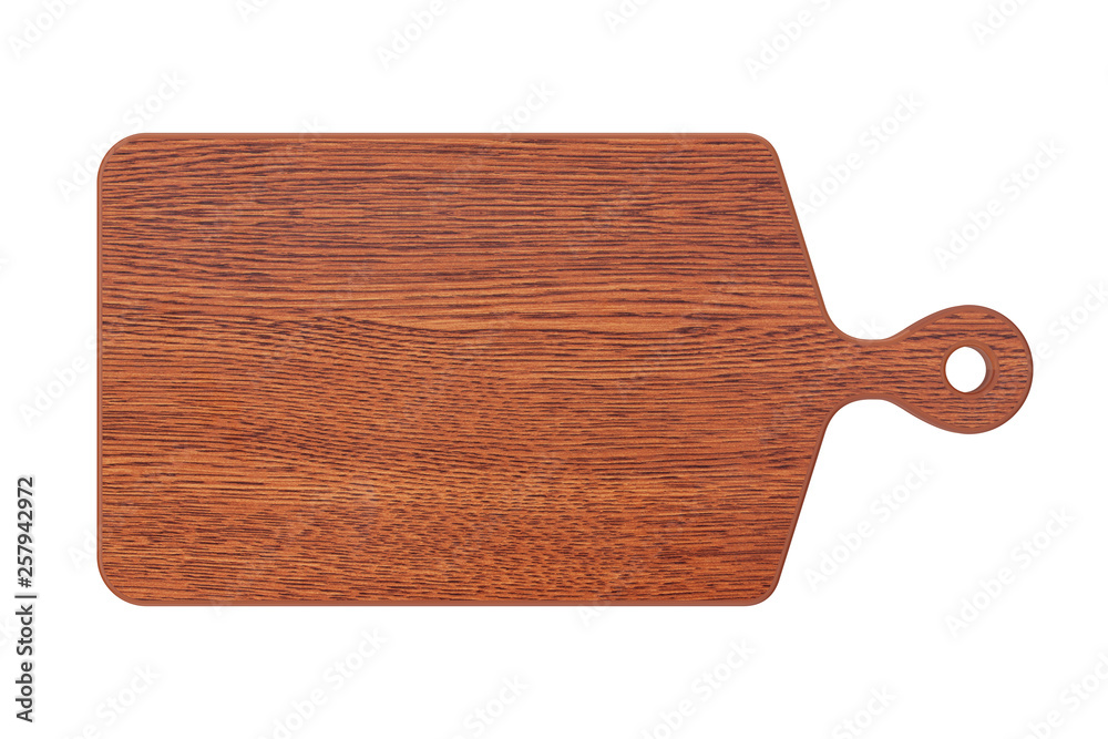 Wooden Cooking Cutting Board. 3d Rendering