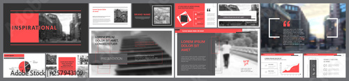 Grey and black marketing or management concept infographics set