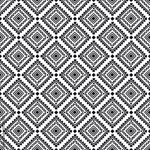 Ethnic seamless pattern. Tribal line print in african, mexican, american, indian style. Geometric boho background. Ethnic and tribal motifs can be used in fabric design.
