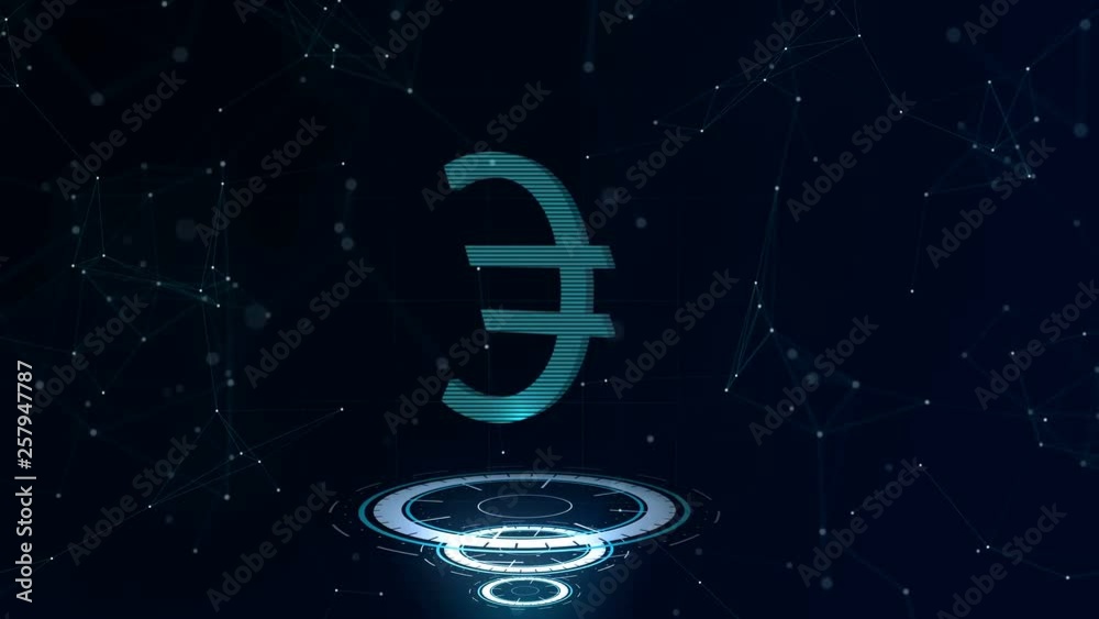 A superb 3d Euro sign. Space blue cyberspace backdrop with internet connections. Euro currency is on three virtual glowing circles, which comes up firstly. Close up. 4K. Spiral. A superb 3d Euro sign. Space blue cyberspace backdrop with internet connections. Euro currency is on three virtual glowing circles, which comes up firstly. Close up. 4K. Spiral.