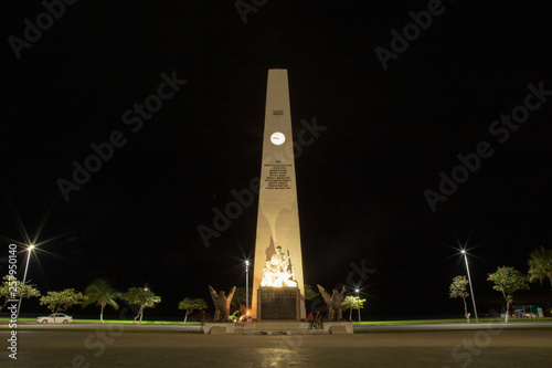 night Chetumal mexico beach summer City life style Tower Memorial Memento war