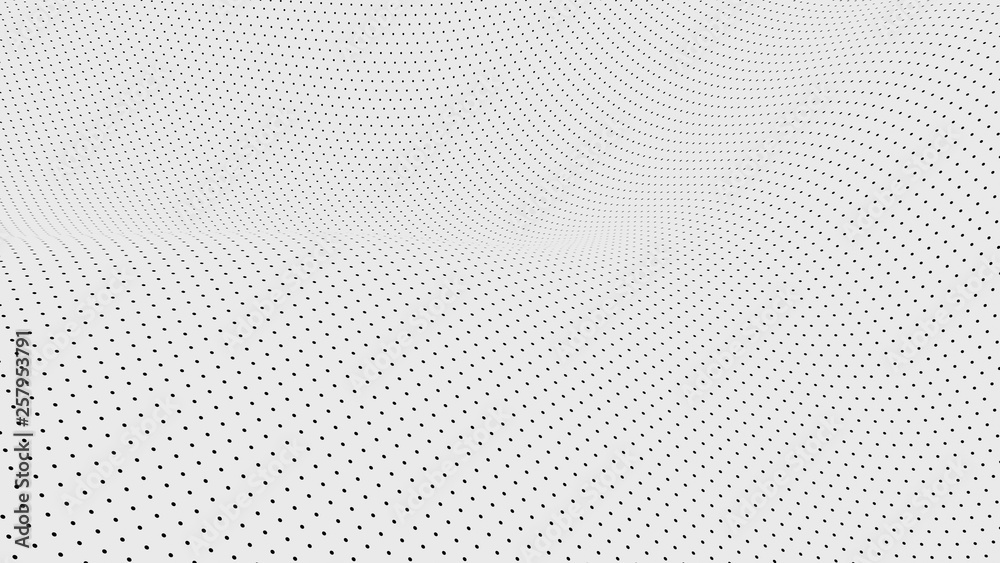 Fototapeta halftone pattern in perspective