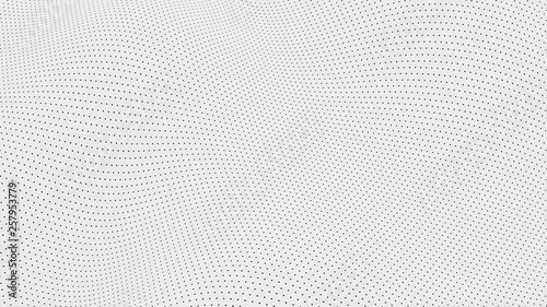 halftone pattern in perspective