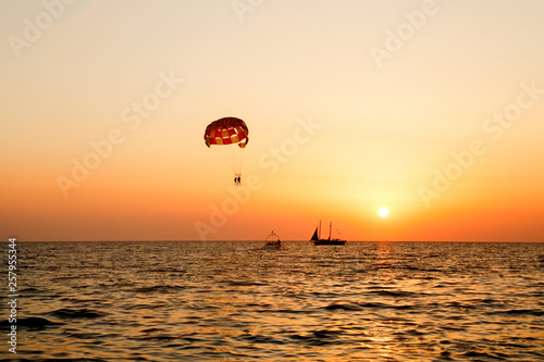 sunset at the sea