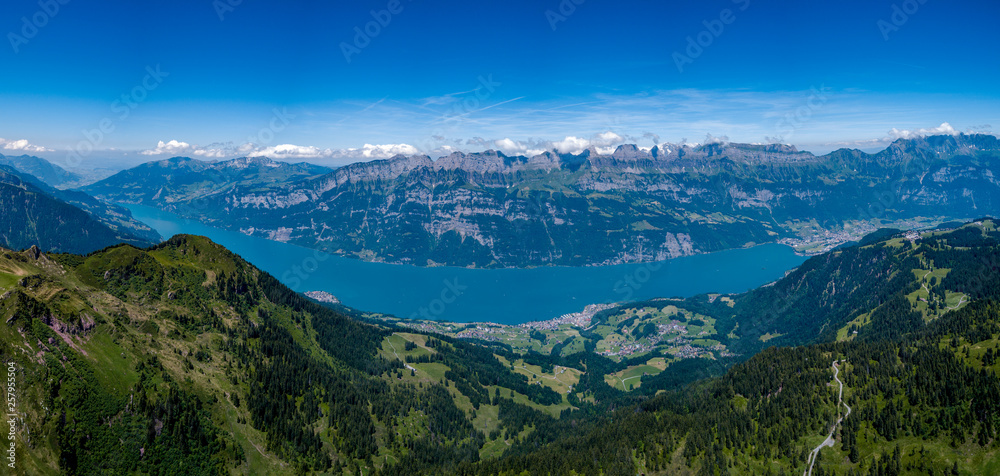 Panorama über den Churfirten