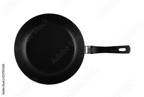 Non stick frying pan isolated on white background