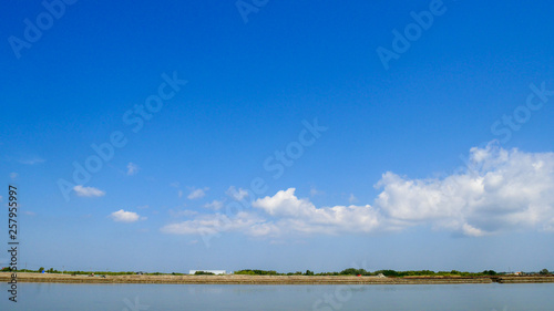 clear blue sky background