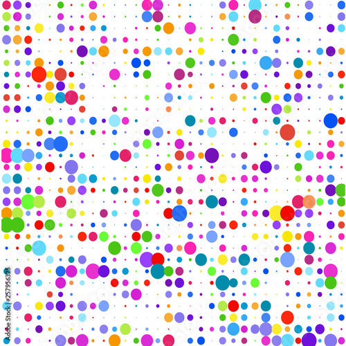Multicolored bubbles on a white background  