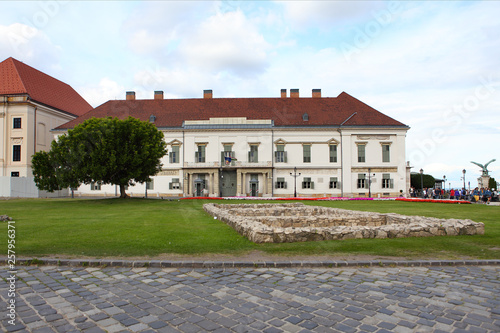 Front view Hungarian Presidential Office - Sandor Palace Budapest