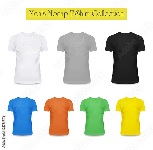 3d black and white, grey t-shirt. Clothing fashion