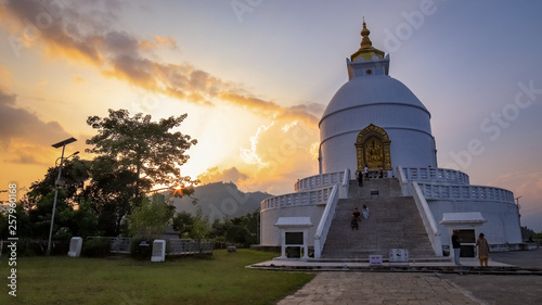 Wallpaper Mural World Peace Pagoda in Pokhara, Nepal Torontodigital.ca