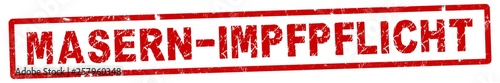 Konstfotografi nlsb95 NewLongStampBanner nlsb - german text - Masern-Impfpflicht: Stempel / ein