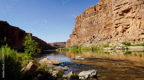 The Colorado River at the end of the Marble Canyon Trail outside the Grand Canyon in Arizona