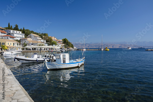 port in Kassiopi on Corfu Island  Greece  Ionian Islands 