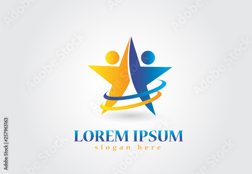 Logo teamwork success people