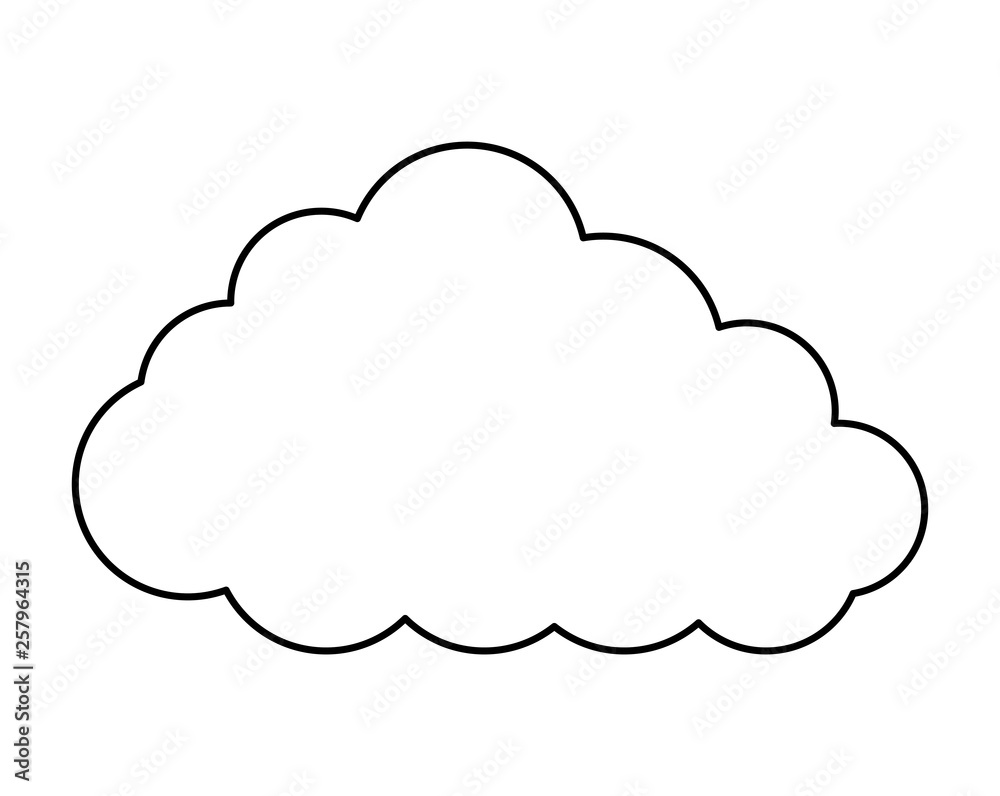 cloud sky isolated icon cloud sky isolated icon