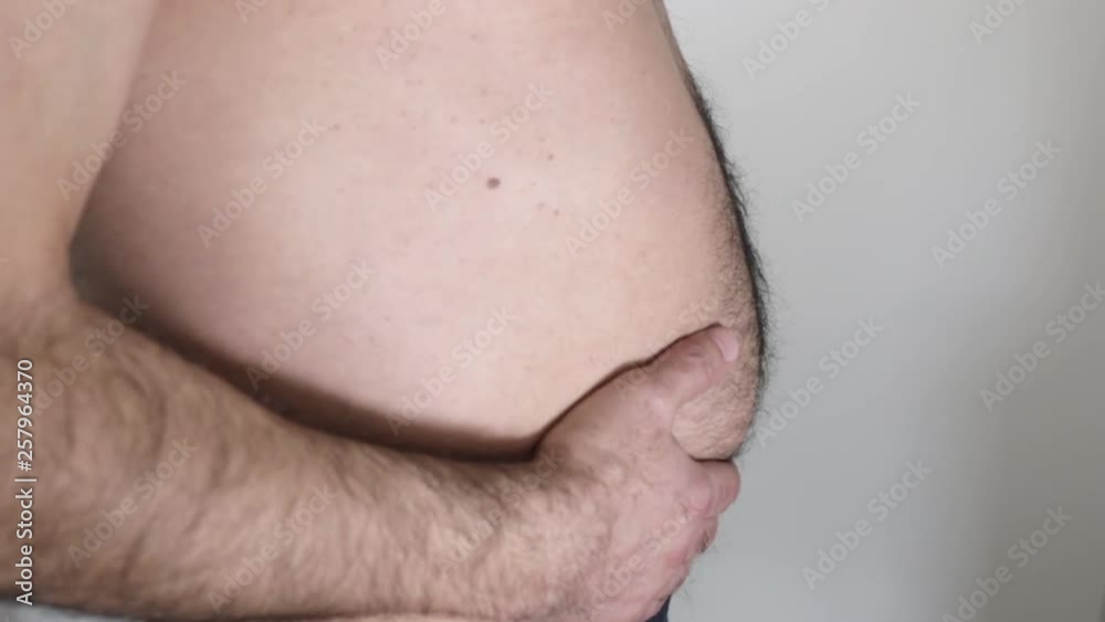 overweight man with big belly overweight man with big belly