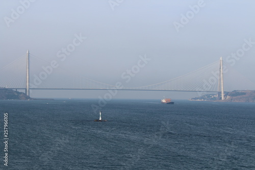 Bridge, sea and ship