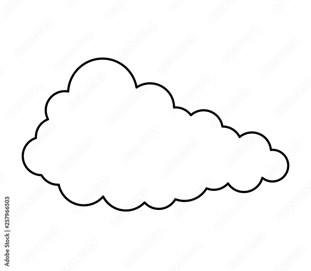 cloud sky isolated icon
