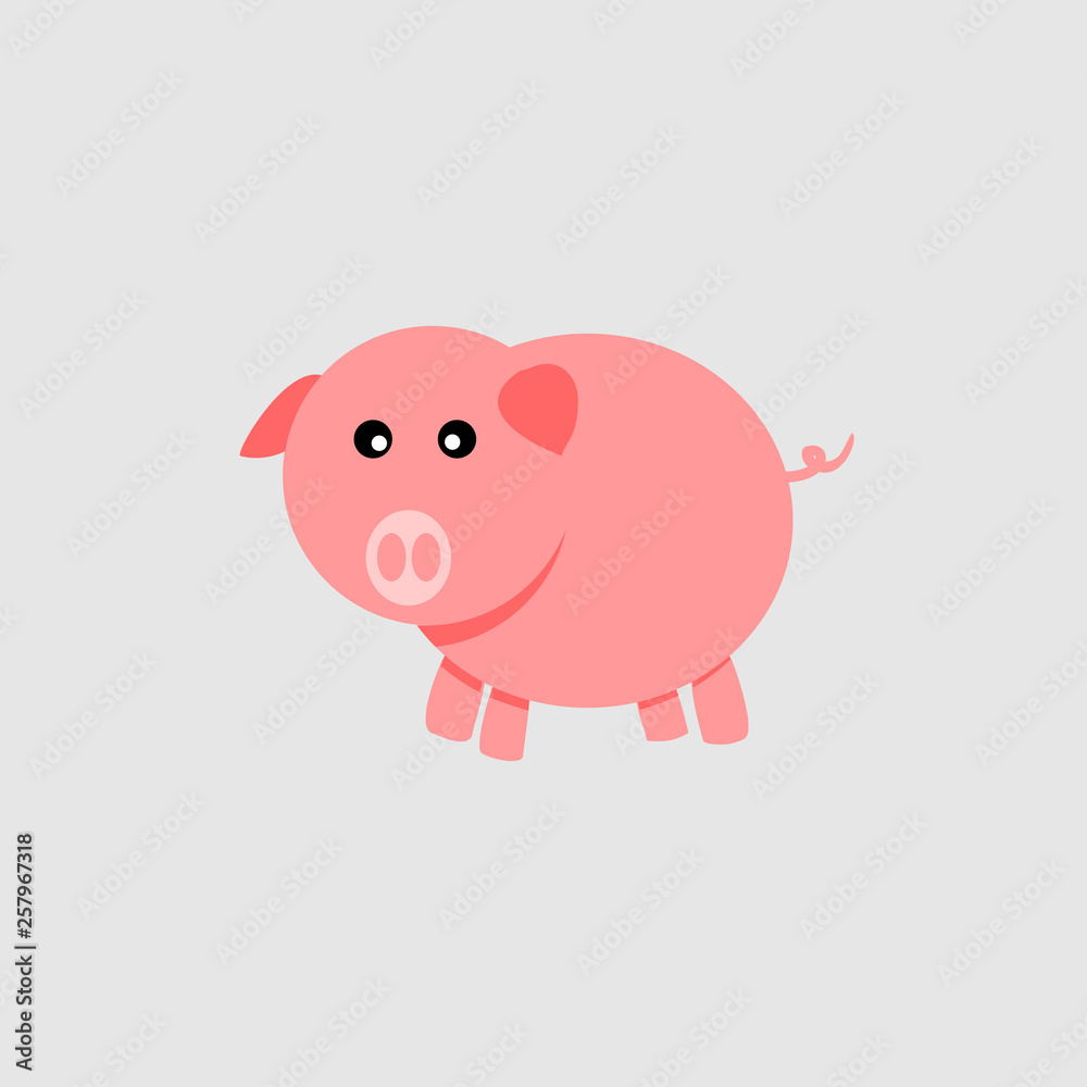 Fototapeta premium Piggy vector icon