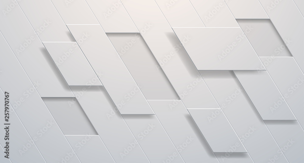 Abstract white geometry background